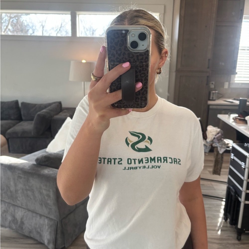 White Sacramento State Volleyball T-Shirt